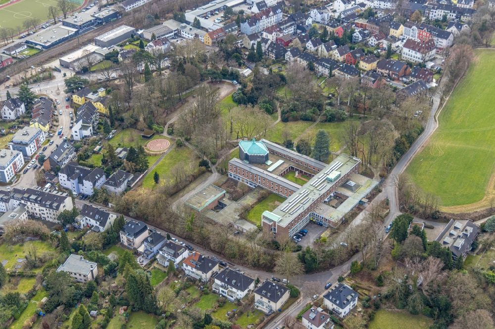 Luftbild Werden - Veranstaltungs- Kongresszentrum Kardinal-Hengsbach-Haus in Werden im Bundesland Nordrhein-Westfalen, Deutschland
