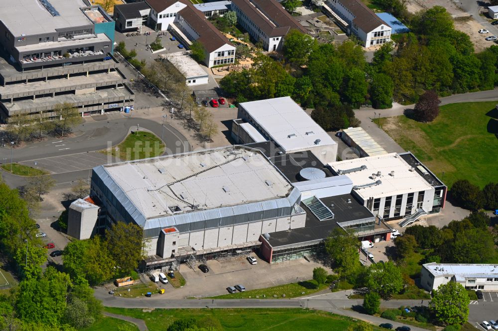 Luftaufnahme Wolfsburg - Veranstaltungshalle der CongressPark Wolfsburg GmbH in Wolfsburg im Bundesland Niedersachsen, Deutschland
