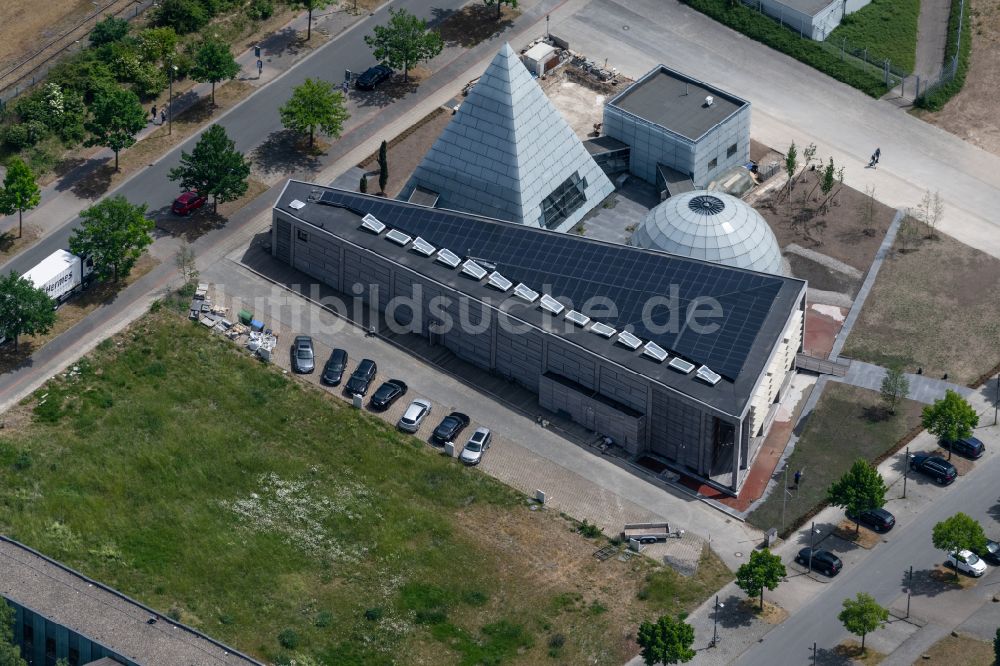 Luftbild Hannover - Veranstaltungshalle Eventlocation Dänischer Pavillon auf dem Messegelände in Hannover im Bundesland Niedersachsen, Deutschland