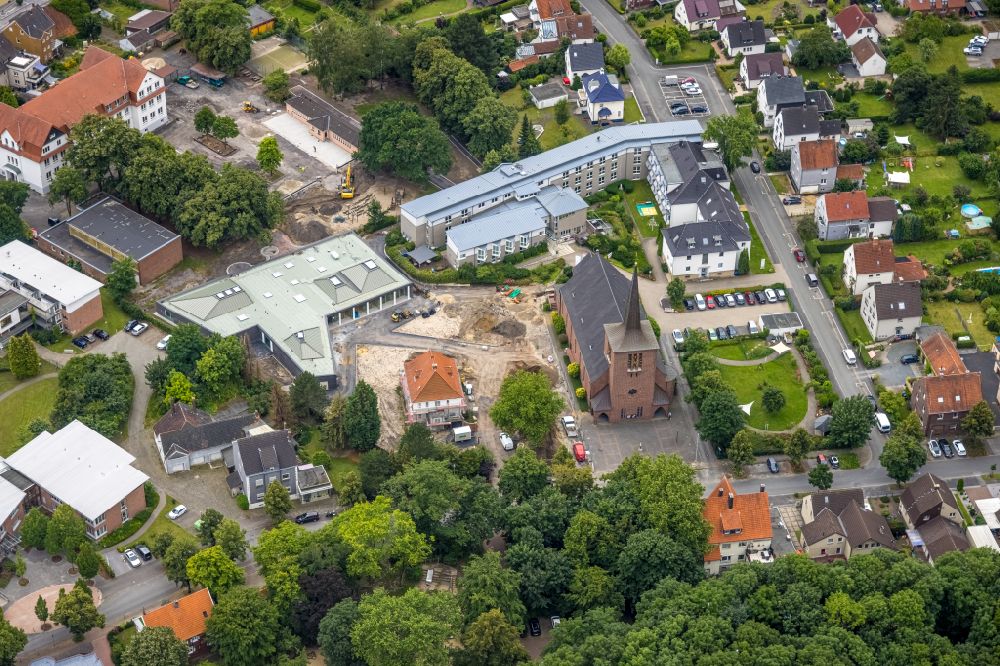 Luftbild Herringen - Veranstaltungshalle Haus der Begegnung in Herringen im Bundesland Nordrhein-Westfalen, Deutschland