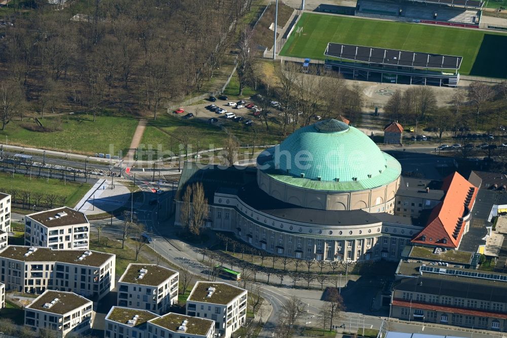 Luftaufnahme Hannover - Veranstaltungshalle HCC Hannover Congress Centrum in Hannover im Bundesland Niedersachsen, Deutschland
