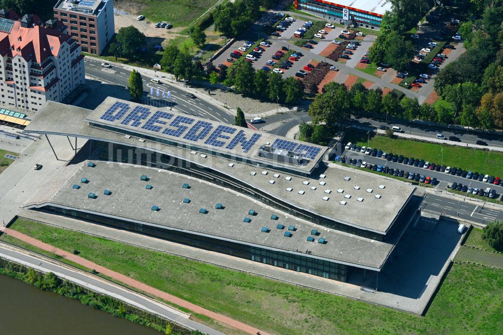 Luftbild Dresden - Veranstaltungshalle Internationales Congress Center Dresden in Dresden im Bundesland Sachsen, Deutschland