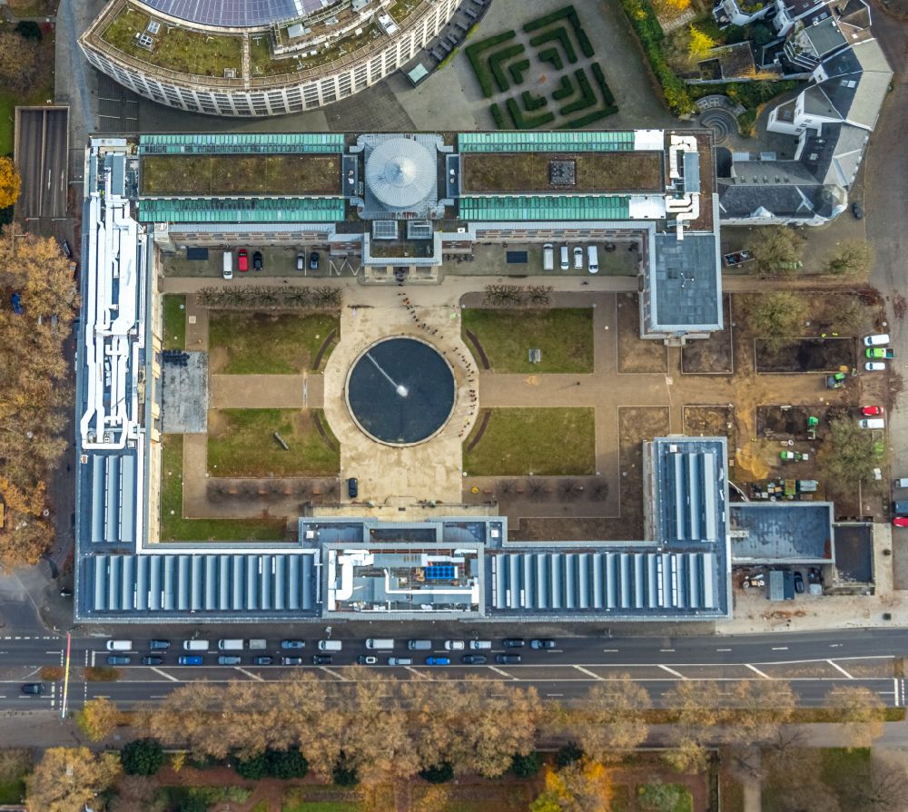 Luftbild Düsseldorf - Veranstaltungshalle Kunstpalast in Düsseldorf im Bundesland Nordrhein-Westfalen, Deutschland