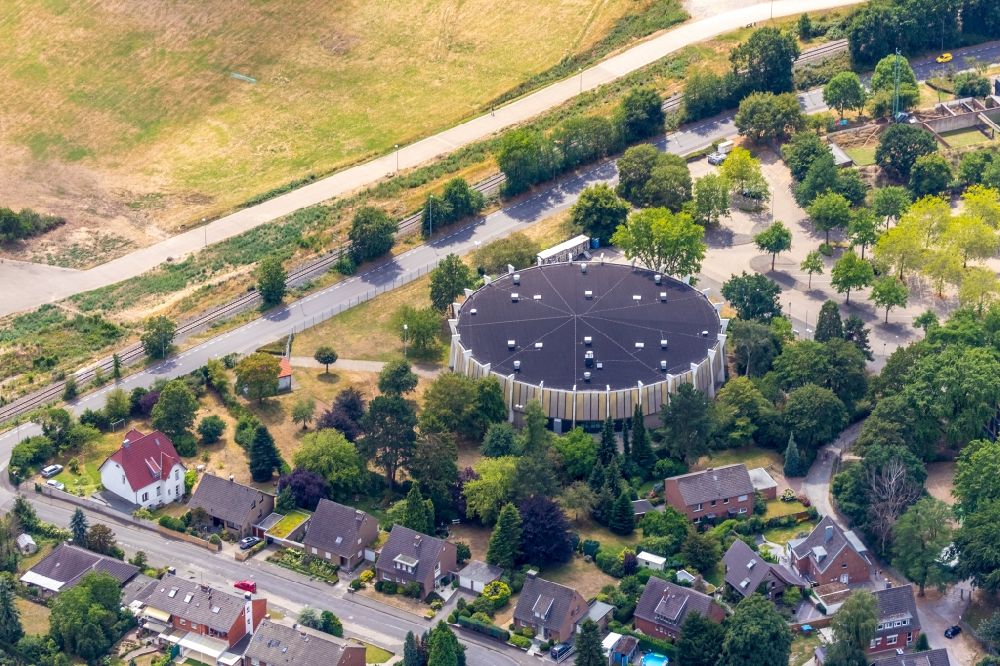 Wesel aus der Vogelperspektive: Veranstaltungshalle Rundsporthalle in Wesel im Bundesland Nordrhein-Westfalen, Deutschland