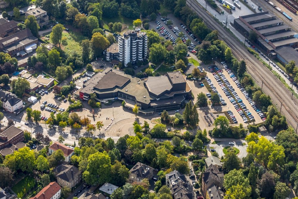 Luftbild Witten - Veranstaltungshalle Saalbau Witten in Witten im Bundesland Nordrhein-Westfalen, Deutschland