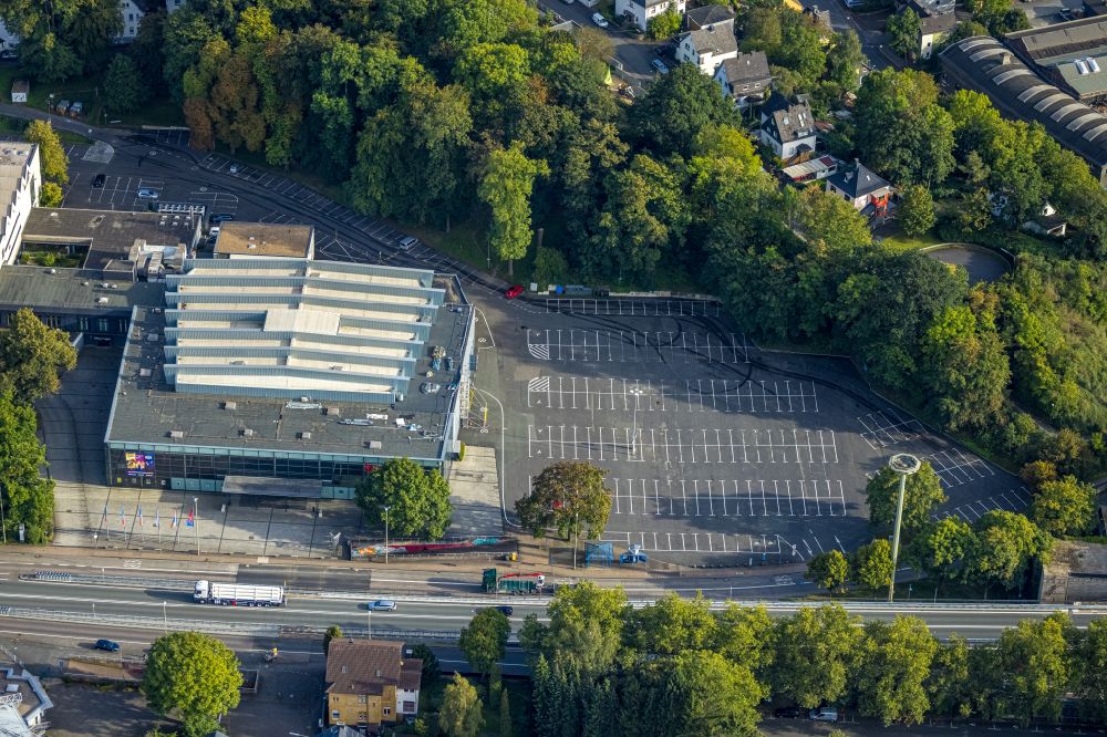 Luftaufnahme Siegen - Veranstaltungshalle Siegerlandhalle in Siegen im Bundesland Nordrhein-Westfalen, Deutschland