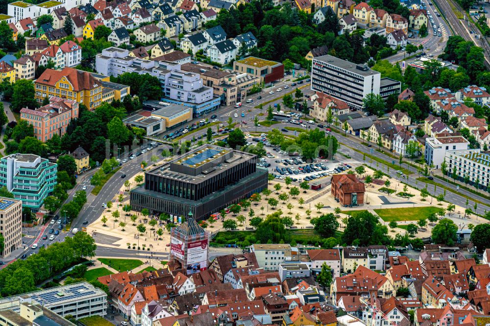 Luftbild Reutlingen - Veranstaltungshalle Stadthalle und Bürger Parkgelände in Reutlingen im Bundesland Baden-Württemberg, Deutschland