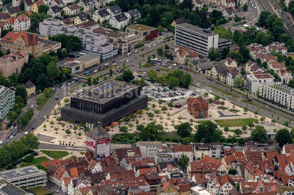 Luftbild Reutlingen - Veranstaltungshalle Stadthalle und Bürger Parkgelände in Reutlingen im Bundesland Baden-Württemberg, Deutschland