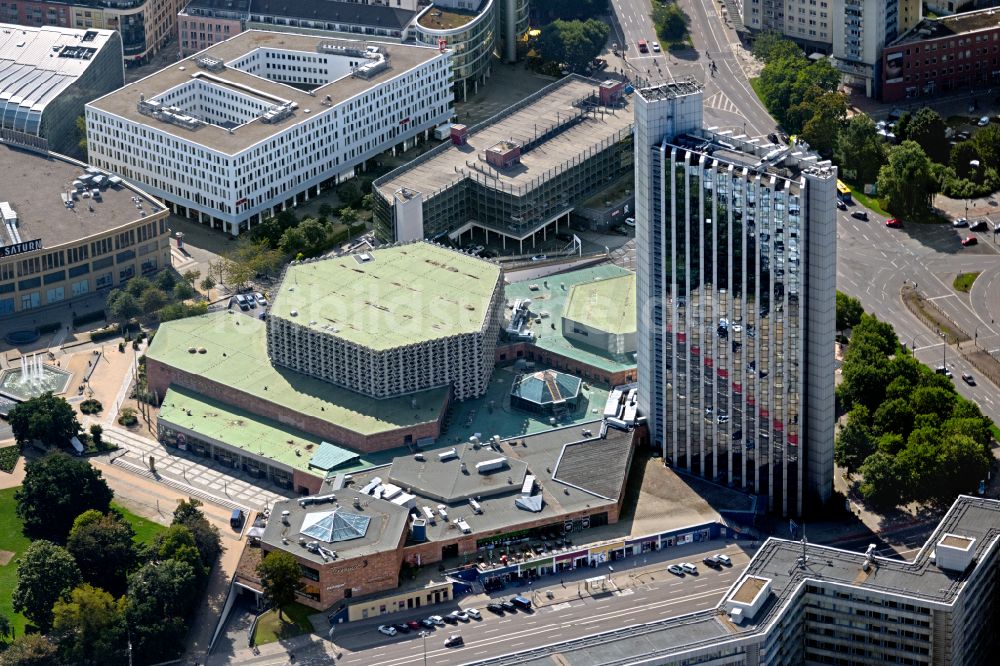 Chemnitz von oben - Veranstaltungshalle Stadthalle in Chemnitz im Bundesland Sachsen, Deutschland