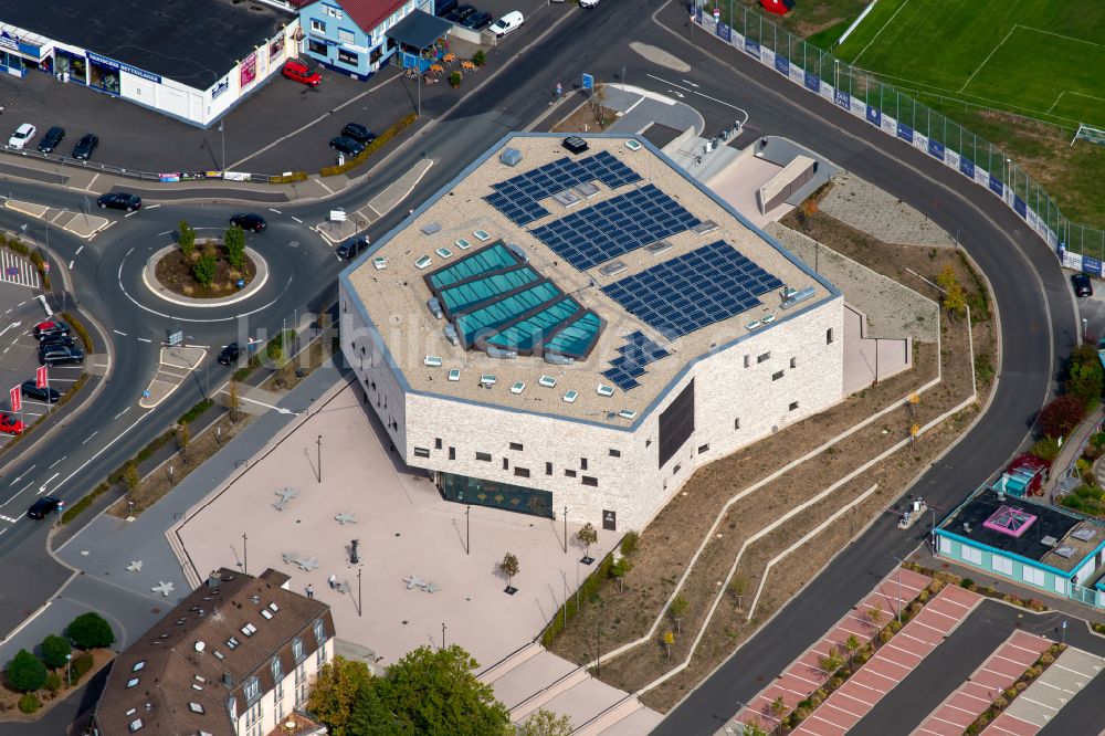 Luftbild Lohr am Main - Veranstaltungshalle Stadthalle in Lohr am Main im Bundesland Bayern, Deutschland