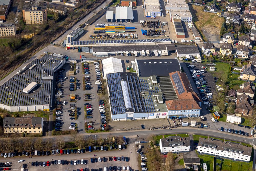 Luftaufnahme Hamm - Veranstaltungshalle Zentralhallen Hamm in Hamm im Bundesland Nordrhein-Westfalen, Deutschland