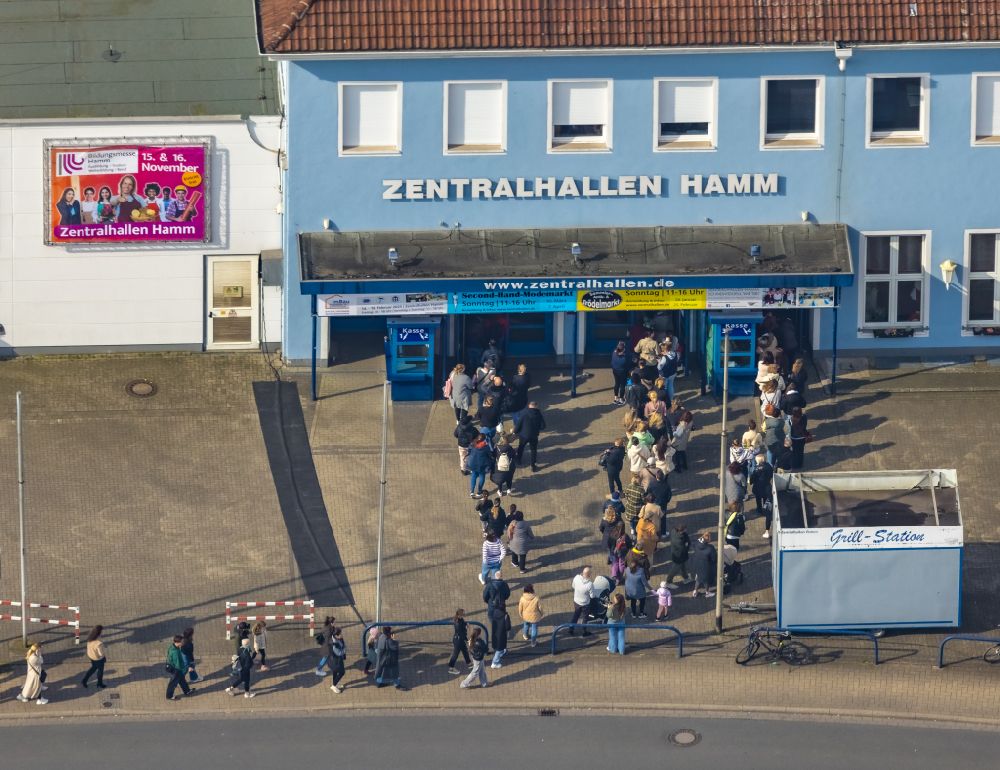 Luftaufnahme Hamm - Veranstaltungshalle Zentralhallen Hamm in Hamm im Bundesland Nordrhein-Westfalen, Deutschland