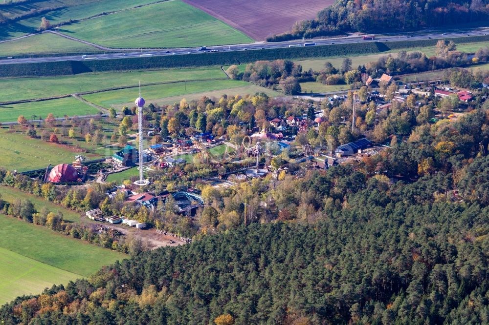 Luftbild Geiselwind - Vergnügungspark Freizeit-Land Geiselwind in Geiselwind im Bundesland Bayern, Deutschland