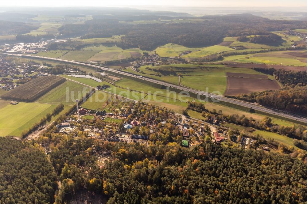 Luftaufnahme Geiselwind - Vergnügungspark Freizeit-Land Geiselwind in Geiselwind im Bundesland Bayern, Deutschland