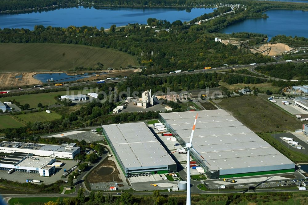 Luftbild Magdeburg - Verteilzentrum auf dem Gelände Samsung SDS Cello in Magdeburg im Bundesland Sachsen-Anhalt, Deutschland