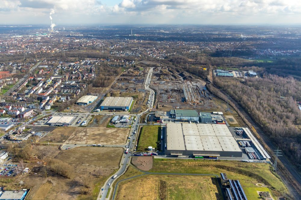 Luftbild Gelsenkirchen - Verteilzentrum auf dem Gelände der WHEELS Logistics GmbH & Co. KG in Gelsenkirchen im Bundesland Nordrhein-Westfalen, Deutschland