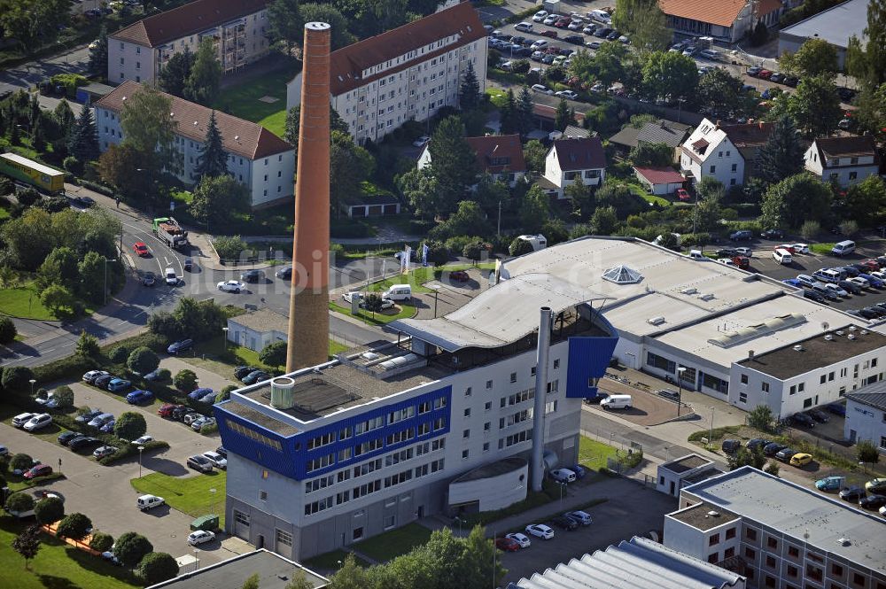 Eisenach von oben - Verwaltung Eisenacher Versorgungs-Betriebe GmbH Eisenach