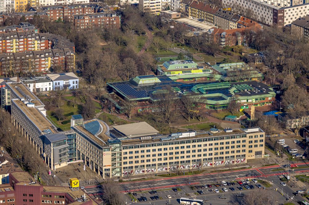 Luftaufnahme Dortmund - Verwaltungsgebäude Agentur für Arbeit in Dortmund im Bundesland Nordrhein-Westfalen, Deutschland