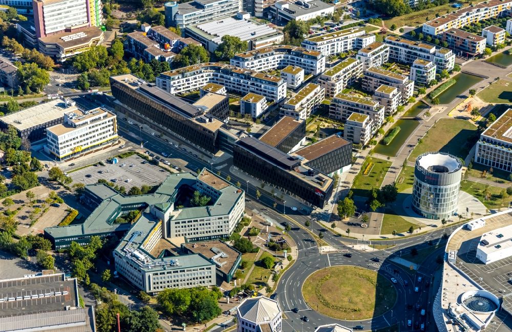 Luftbild Essen - Verwaltungsgebäude der Agentur für Arbeit an der Mittelstraße in Essen im Bundesland Nordrhein-Westfalen