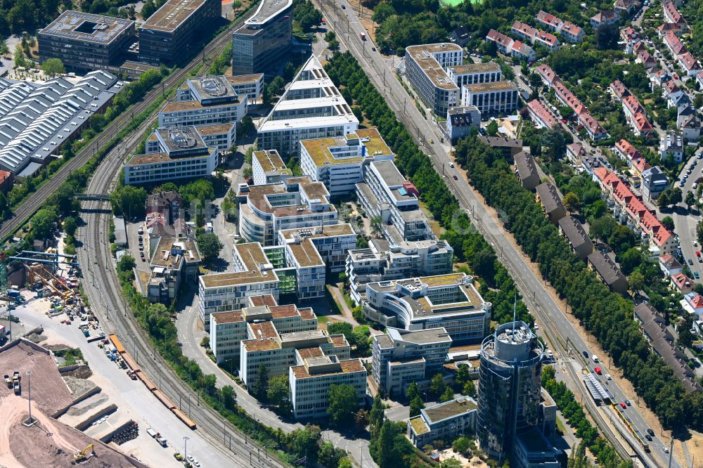 Stuttgart von oben - Verwaltungsgebäude Bundesverwaltungsamt in Stuttgart im Bundesland Baden-Württemberg, Deutschland