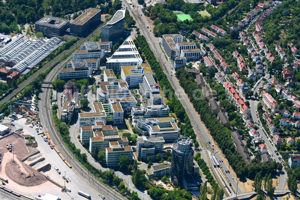 Stuttgart aus der Vogelperspektive: Verwaltungsgebäude Bundesverwaltungsamt in Stuttgart im Bundesland Baden-Württemberg, Deutschland
