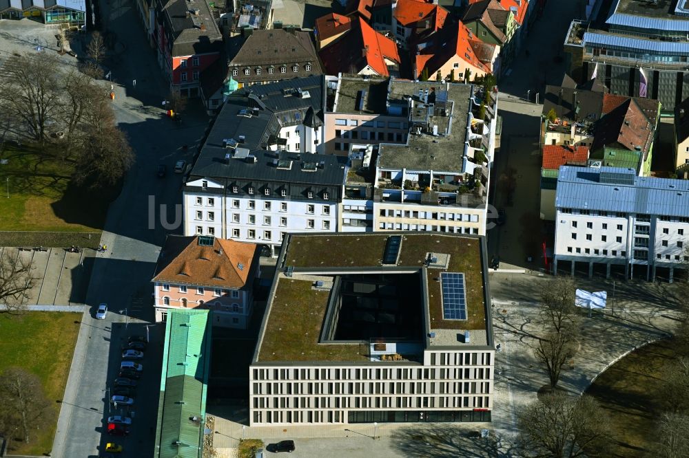 Luftbild Kempten (Allgäu) - Verwaltungsgebäude des Finanzdienstleistungs- Unternehmens Sparkasse Allgäu in Kempten (Allgäu) im Bundesland Bayern, Deutschland