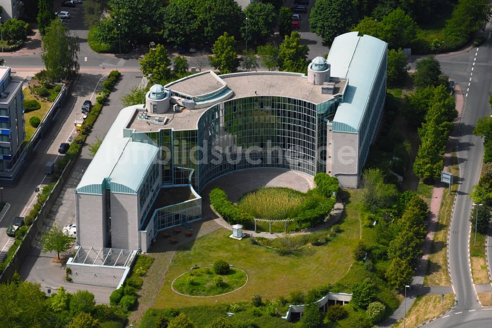 Luftbild Mainz - Verwaltungsgebäude der staatlichen Behörde Generaldirektion Wasserstraßen und Schifffahrt in Mainz im Bundesland Rheinland-Pfalz, Deutschland