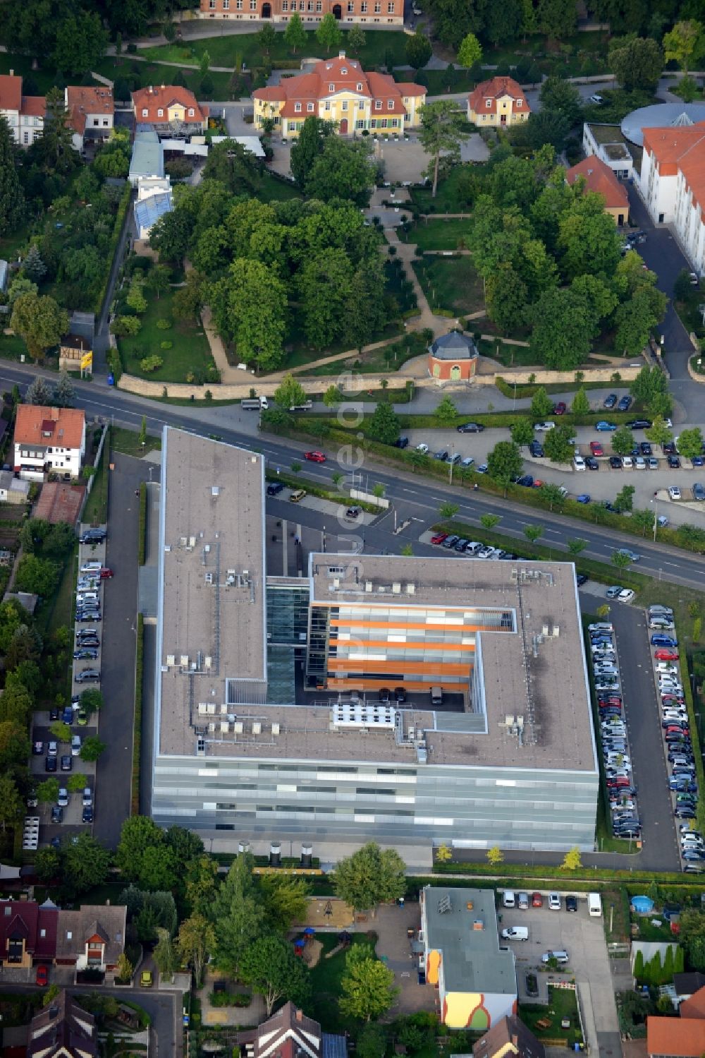 Luftbild Bad Langensalza - Verwaltungsgebäude der staatlichen Behörde Landesamt für Verbraucherschutz in Bad Langensalza im Bundesland Thüringen