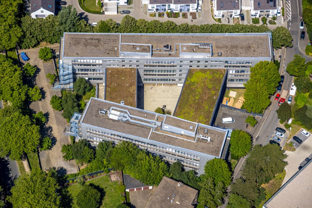Luftaufnahme Raadt - Verwaltungsgebäude des Unternehmens T-Systems International GmbH in Raadt im Bundesland Nordrhein-Westfalen, Deutschland
