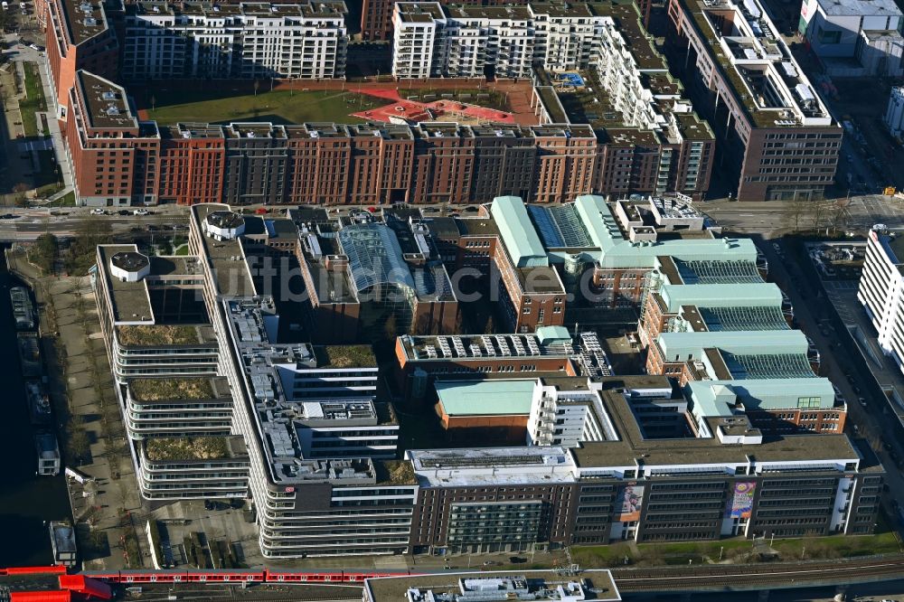 Luftbild Hamburg - Verwaltungsgebäude des Versicherungs- Unternehmens DAK-Gesundheit in Hamburg, Deutschland