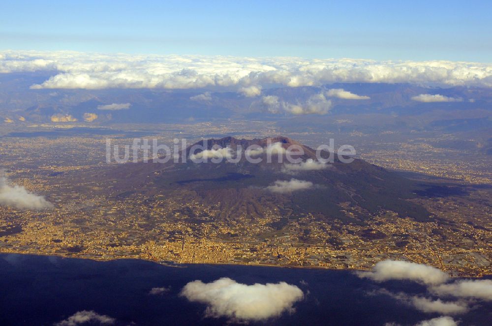 Luftbild Neapel - Vesuv bei Neapel in der gleichnamigen Provinz in Italien