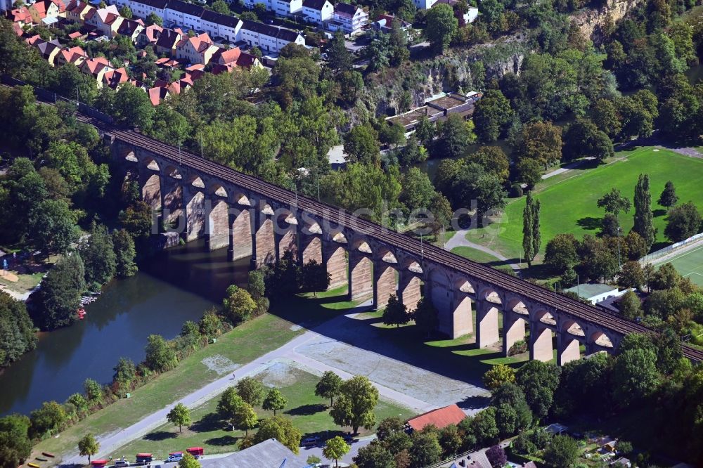 Luftbild Bietigheim-Bissingen - Viadukt des Bahn- Brückenbauwerk in Bietigheim-Bissingen im Bundesland Baden-Württemberg, Deutschland