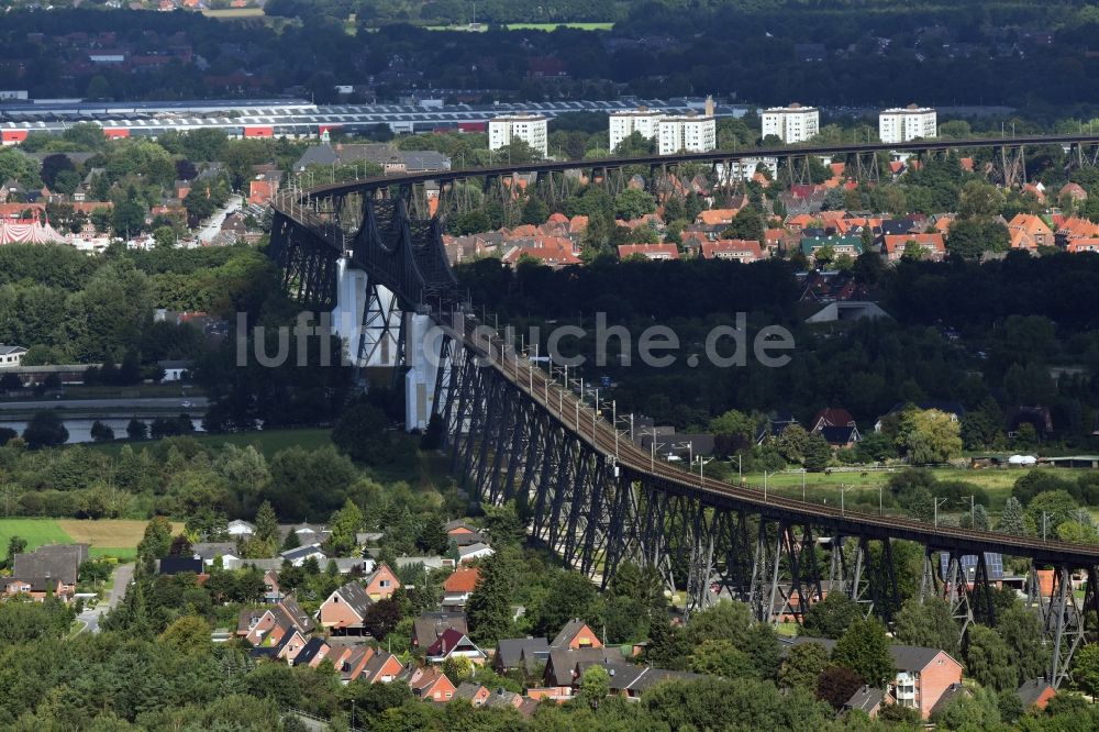 Luftbild Osterrönfeld - Viadukt des Bahn- Brückenbauwerk in Osterrönfeld im Bundesland Schleswig-Holstein