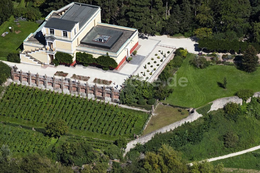Luftaufnahme Aschaffenburg - Villa Einfamilienhaus Pompejanum in Aschaffenburg im Bundesland Bayern, Deutschland