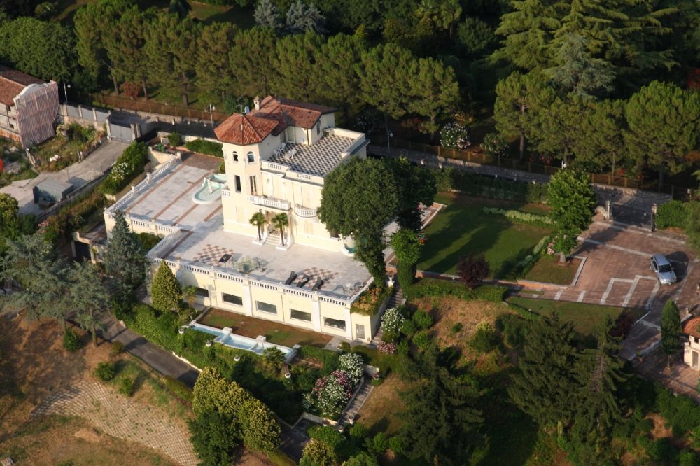 Luftbild Valeggio sul Mincio - Villa Einfamilienhaus in Valeggio sul Mincio in Venetien, Italien