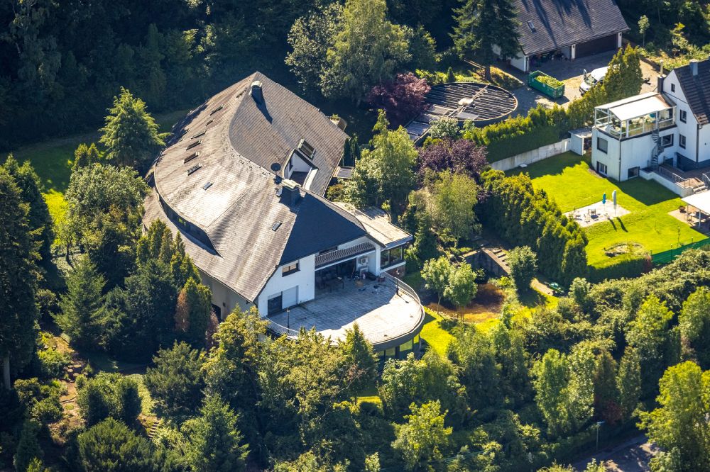 Luftaufnahme Witten - Villa Einfamilienhaus in Witten im Bundesland Nordrhein-Westfalen, Deutschland
