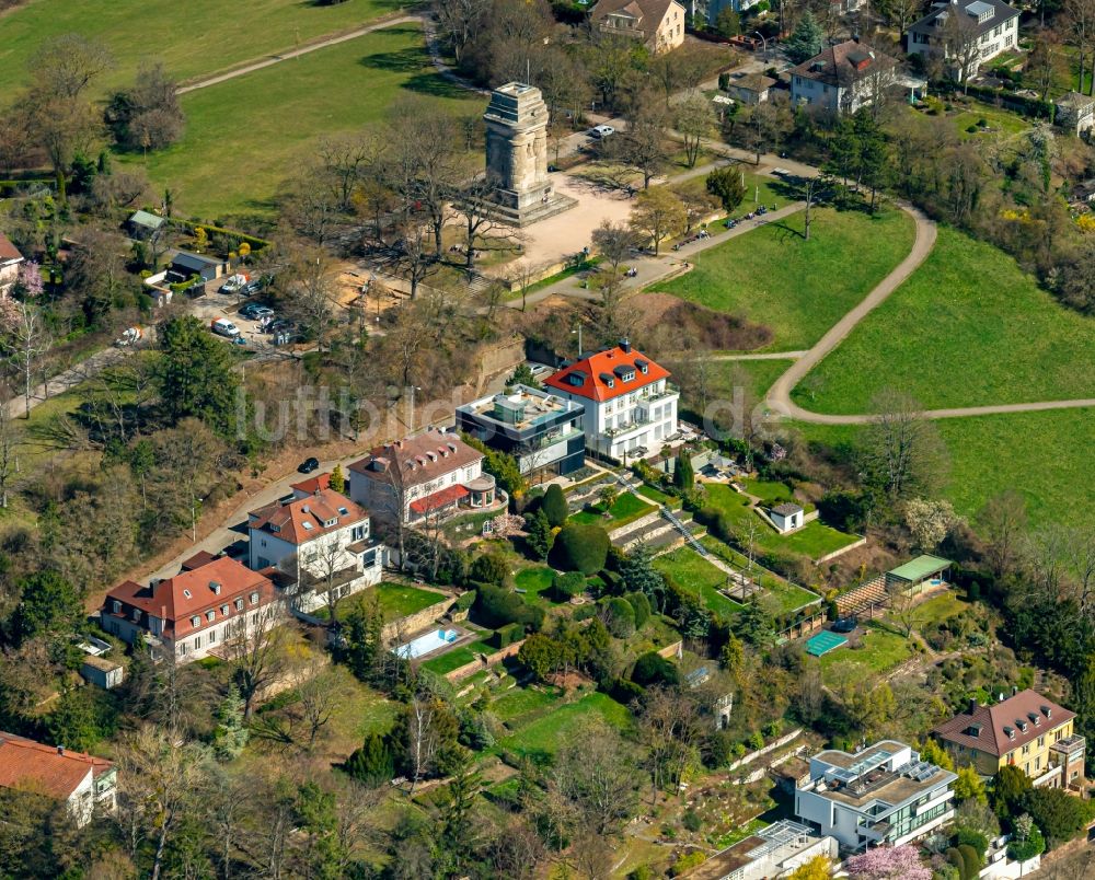 Luftbild Stuttgart - Villa im Wohngebiet einer Einfamilienhaus- Siedlung in Stuttgart im Bundesland Baden-Württemberg, Deutschland
