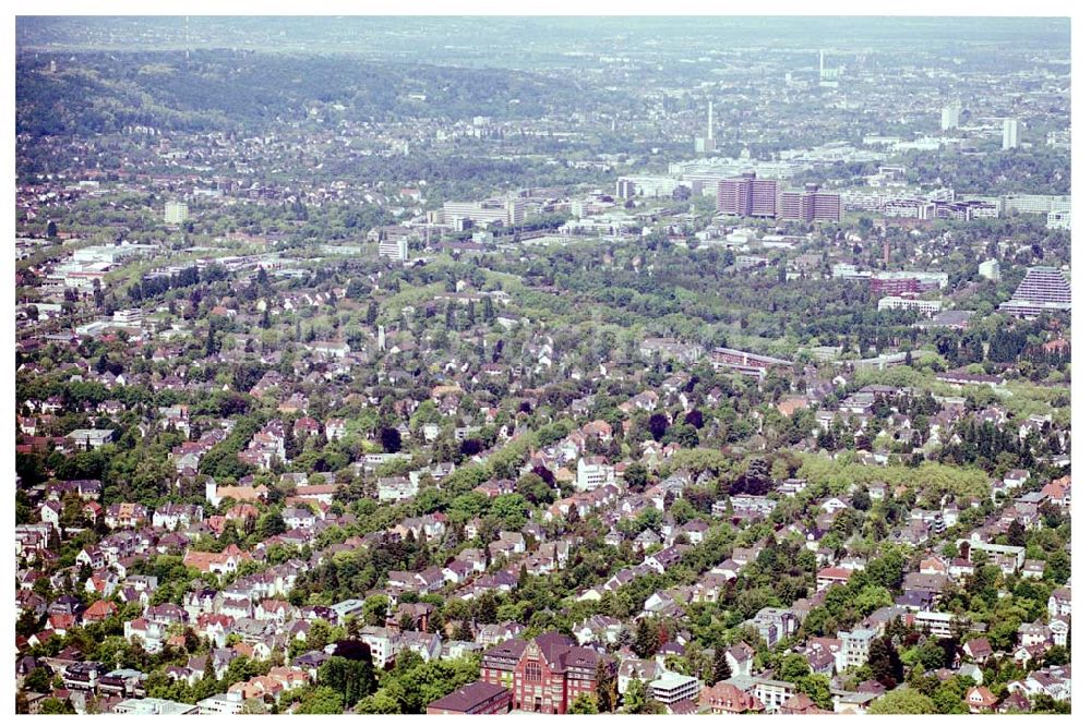 Luftaufnahme Bad Godesberg / Bonn - Villensiedlung Bonn