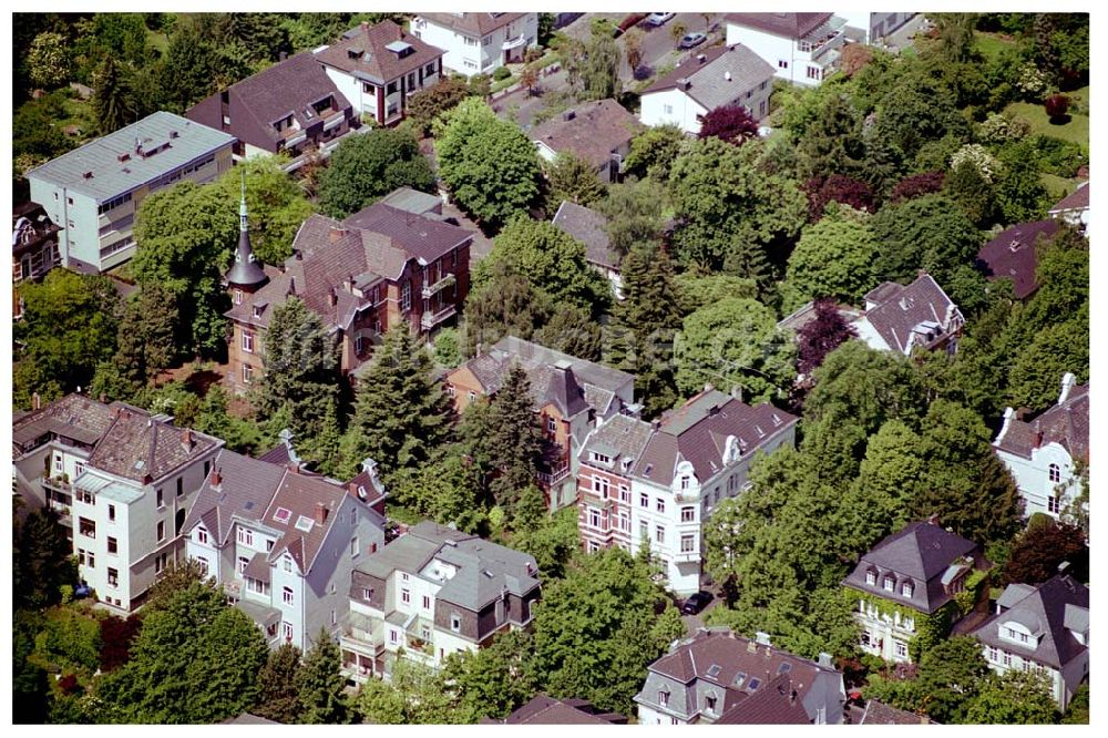 Bad Godesberg / Bonn von oben - Villensiedlung Bonn