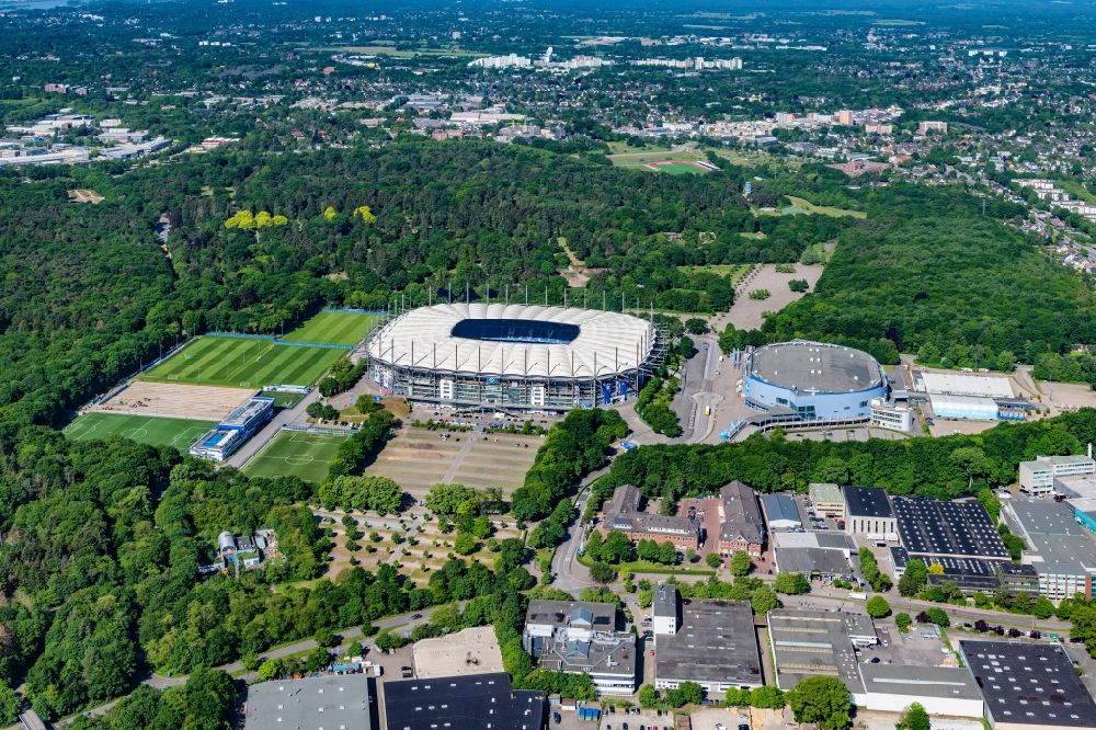 Hamburg von oben - Volksparkstadion - Arena des Hamburger HSV in Hamburg