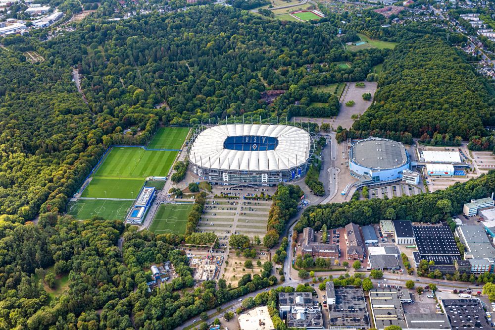 Luftbild Hamburg - Volksparkstadion - Arena des Hamburger HSV in Hamburg