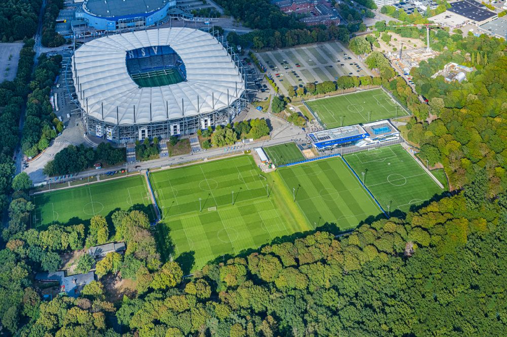Hamburg aus der Vogelperspektive: Volksparkstadion - Arena des Hamburger HSV in Hamburg