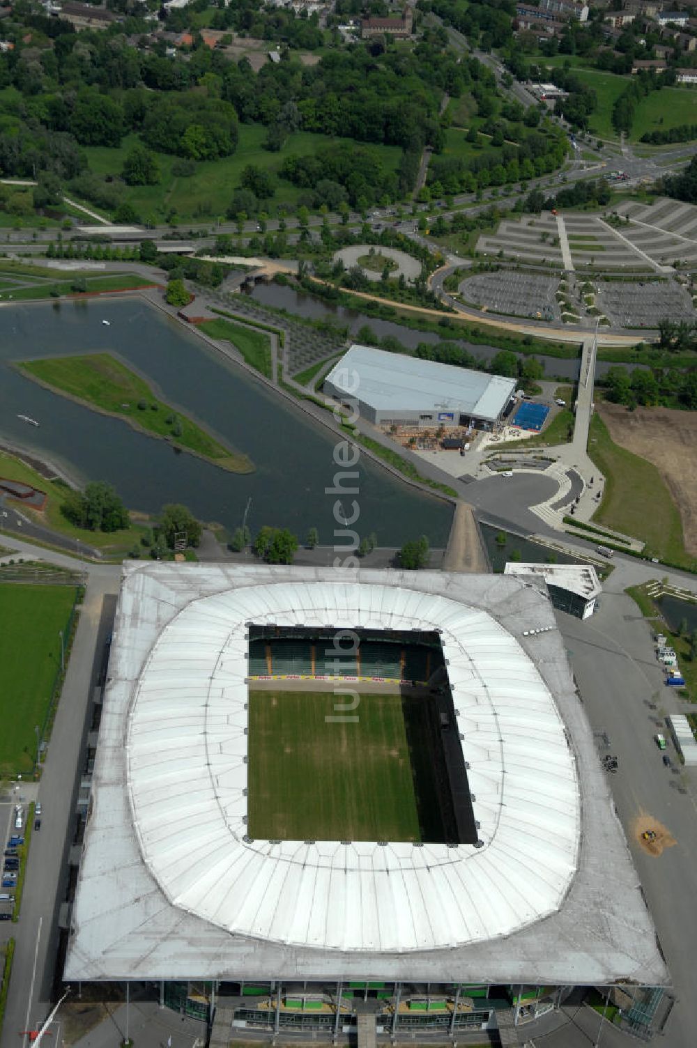Luftaufnahme Wolfsburg - Volkswagen Arena / Stadion Wolfsburg