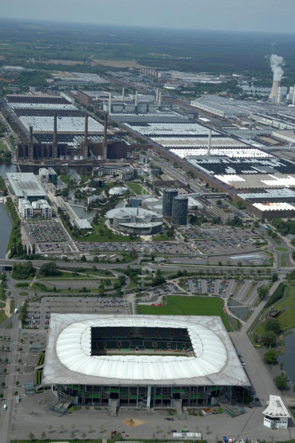 Luftaufnahme Wolfsburg - Volkswagen Arena / Stadion Wolfsburg