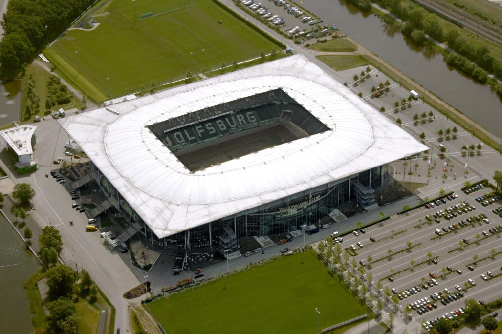 Luftbild Wolfsburg - Volkswagen Arena / Stadion Wolfsburg