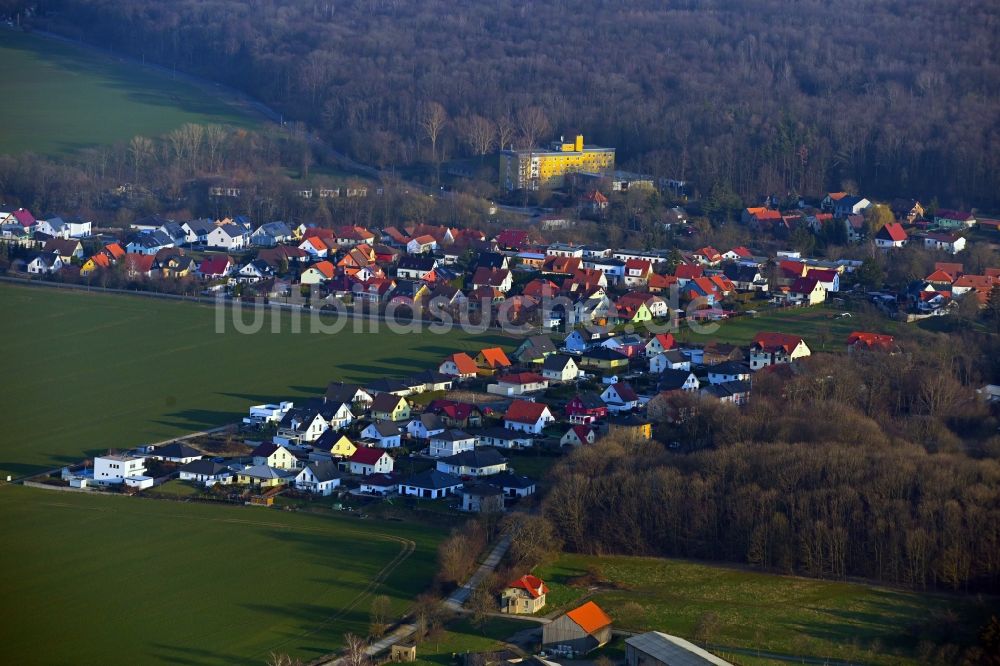 Luftbild Ettersburg - Von Wald umgebene Ortsansicht in Ettersburg im Bundesland Thüringen, Deutschland