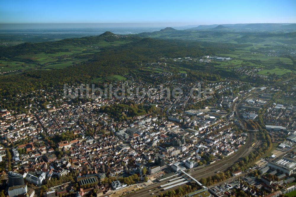 Luftaufnahme Faurndau - Von Wald umgebene Ortsansicht in Faurndau im Bundesland Baden-Württemberg, Deutschland