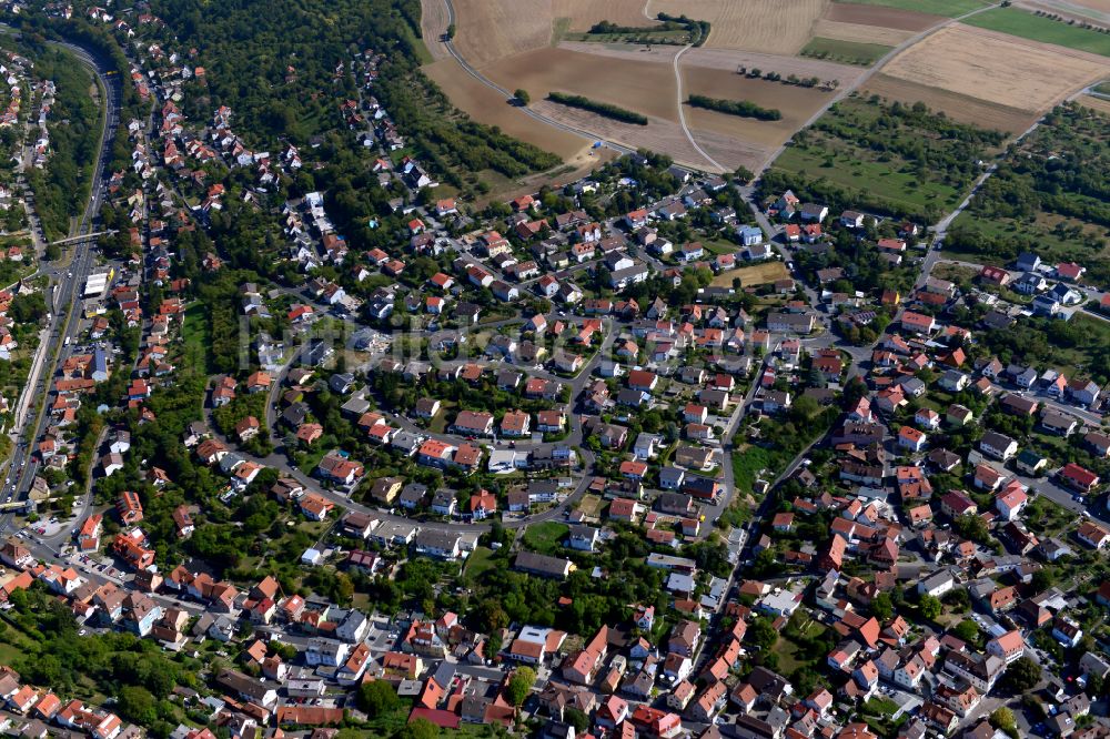 Luftaufnahme Hexenbruch - Von Wald umgebene Ortsansicht in Hexenbruch im Bundesland Bayern, Deutschland