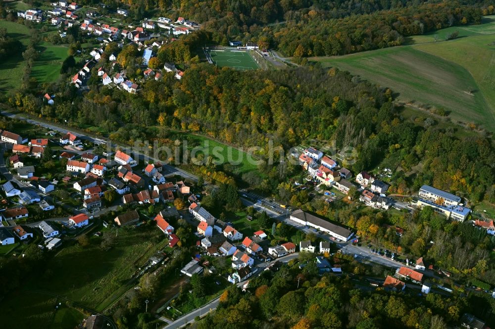 Sankt Wendel von oben - Von Wald umgebene Ortsansicht in Sankt Wendel im Bundesland Saarland, Deutschland