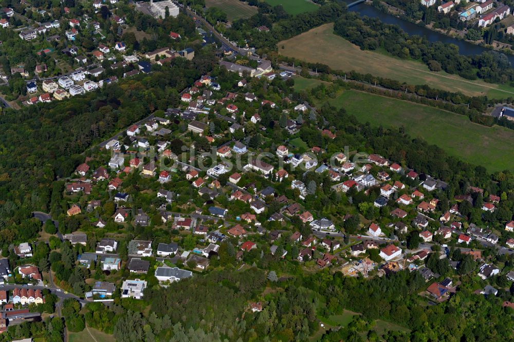 Steinbachtal von oben - Von Wald umgebene Ortsansicht in Steinbachtal im Bundesland Bayern, Deutschland